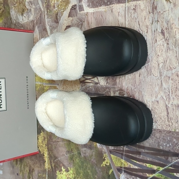 HUNTER Play Sherpa Insulated Clogs size 8 - Picture 2 of 9